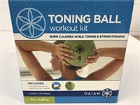New Gaiam Toning Ball Workout Kit