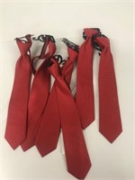 6 New Red Ties