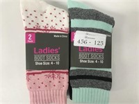 4 New Pair Women's Size 4-10 Boot Socks