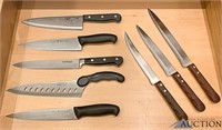(8) Knives - J.A. Henckels, Chicago Cutlery