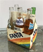 Six-pack of vintage bottles