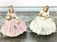 Mini Dresden figurines (2)