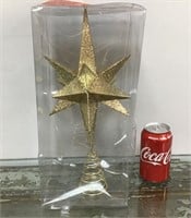 Gold tree topper 14"