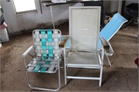 Lot of 3 Outdoor Lawn Chairs