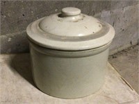 POTTERY CROCK WITH COVER