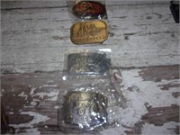 4 JD  belt buckles