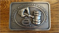National auctioneers belt buckle