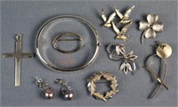 Lot of Ladies Sterling Silver Jewelry