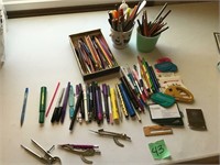 pens, office supplies