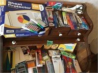large lot of office supplies