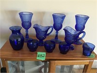 royal blue dishes