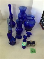 blue vases, more