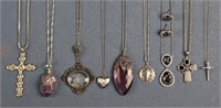 9 Sterling Necklaces