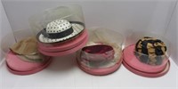 Collection of vintage ladies hats.