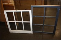 2 Window Frames with Glass