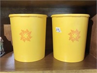 2 Vintage Tupperware Canisters