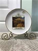 The Alamo Collectors Plate with Easel