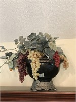 Centerpiece bowl with artificial fruit