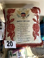 Vintage US Army Pillow