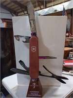 Swiss Army Knife display  Victorinox 34 " tall
