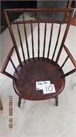 Antique spindle back chair.