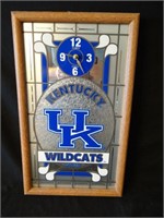 UK Wildcats Stained Glass Clock