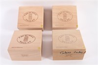 4 Wooden Cigar Boxes
