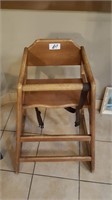 wooden hi chair