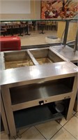 double steam table 30 x 32'