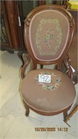 Cameo backed hip rest chair.
