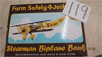 Dye cast Farm Safety Plane with Original Box