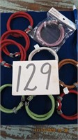 10 snap leather braided bracelets. New inventory