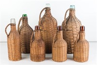 Wicker Wrapped Bottles