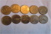 10 Canadian dollar coins