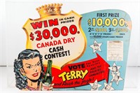 Canada Dry Terry and Hot Shot Advertising Sign