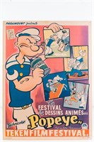 Vintage Popeye Film Festival Poster (Brussels)
