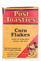 Post Toasties Mickey Mouse Cornflakes Box