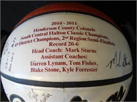HCHS 2010-2011 Signed Basketball