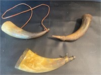 Antique gun powder horns