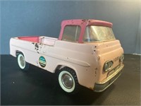 Vintage metal toy Ford Nylint pink truck