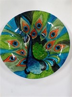 Peacock decorative bowl