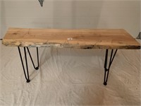Unique Spalted Hard Maple table with a live edge f