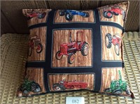 Assorted Tractors Pillow
