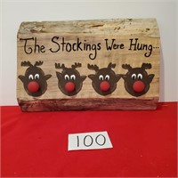 The Stockings were Hung… rustic sign