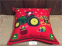 John Deere Santa Pillow