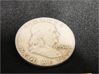 Franklin Half Dollar; 1958