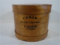 REFINISHED CHEESE BARREL