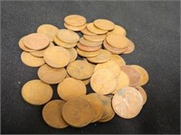 Wheatback Pennies; (50); Assorted Years