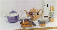 Luster Teapots-Creamer & Sugar-Vase