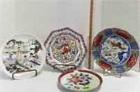 (4) Oriental Plates Chargers